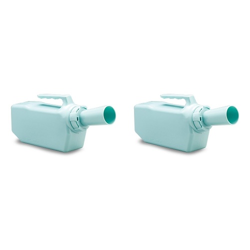 Making Life Easy Male Urinal Spil-Pruf Green Pack of 2