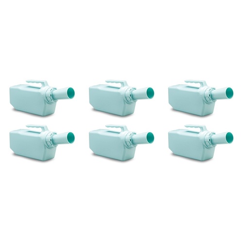 Making Life Easy Male Urinal Spil-Pruf Green Pack of 6
