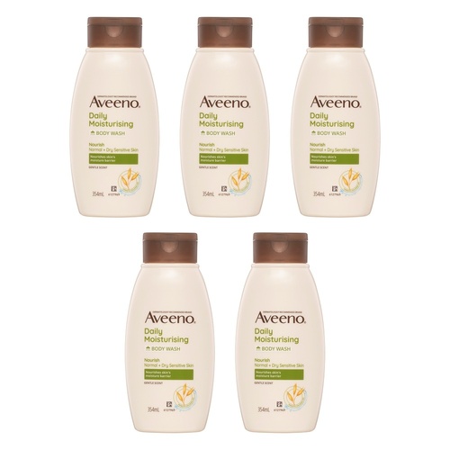 Aveeno Nourish Daily Moisturising Body Wash 354mL Pack of 5