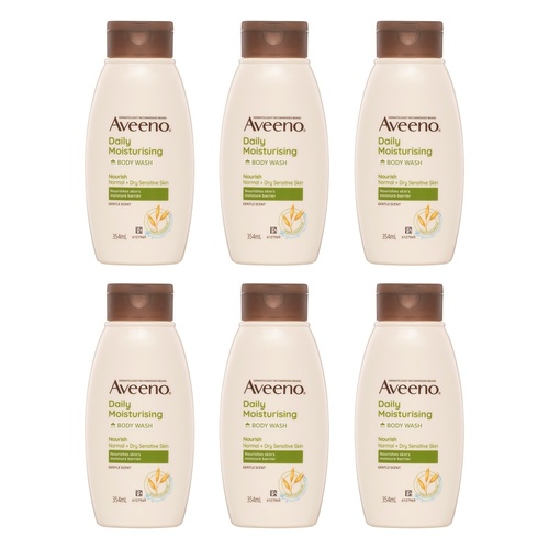 Aveeno Nourish Daily Moisturising Body Wash 354mL Pack of 6