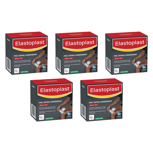 Elastoplast Pre-Taping Underwrap 50mm x 10m Pack of 5