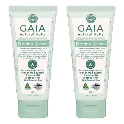 GAIA Natural Baby Eczema Cream 100g x 6 Bundle of 2
