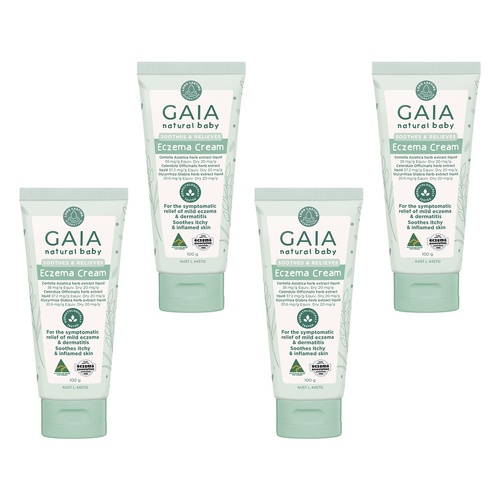 GAIA Natural Baby Eczema Cream 100g x 6 Bundle of 4