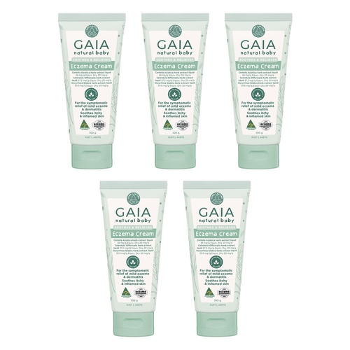 GAIA Natural Baby Eczema Cream 100g x 6 Bundle of 5