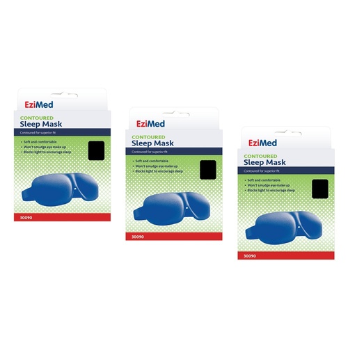 EziMed Contoured Sleep Mask x 6 Bundle of 3