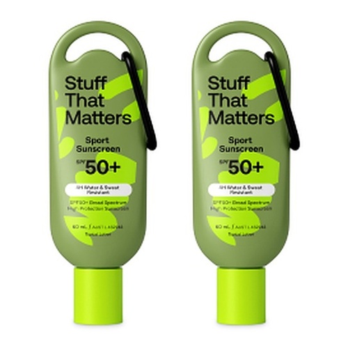 Stuff That Matters SPF 50+ Sport Sunscreen 60mL Pack of 2
