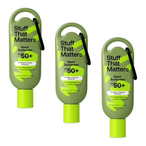 Stuff That Matters SPF 50+ Sport Sunscreen 60mL Pack of 3