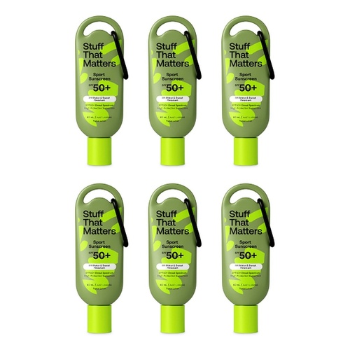 Stuff That Matters SPF 50+ Sport Sunscreen 60mL Pack of 6