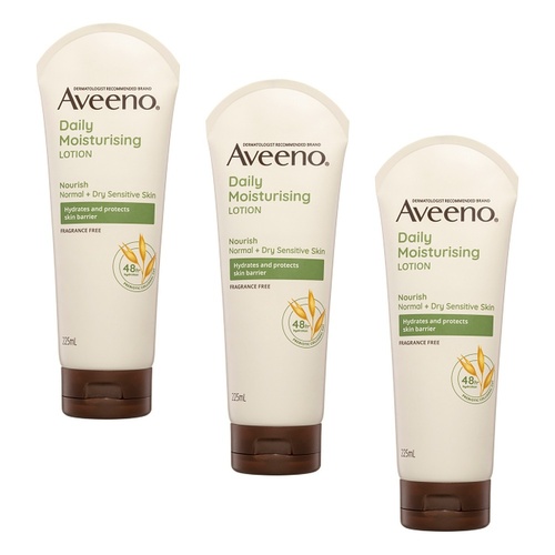 Aveeno Nourish Daily Moisturising Body Lotion 225mL Pack of 3
