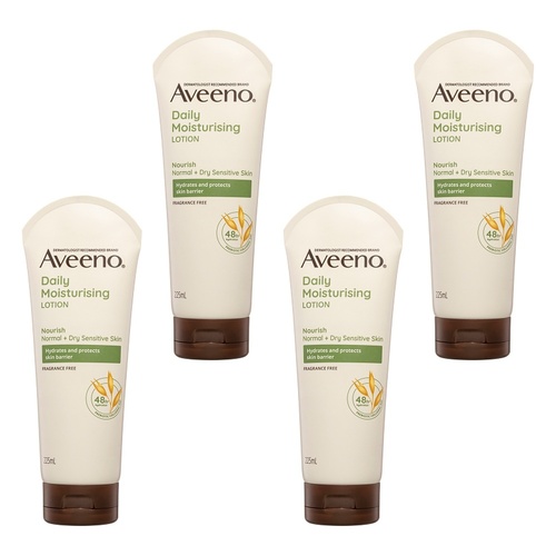 Aveeno Nourish Daily Moisturising Body Lotion 225mL Pack of 4