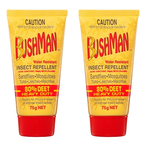 Bushman Ultra Gel Insect Repellent 75g Pack of 2
