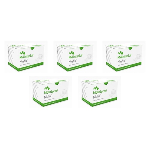 Mefix Fabric Dressing Tape 10cm x 10m 1 Roll Pack of 5