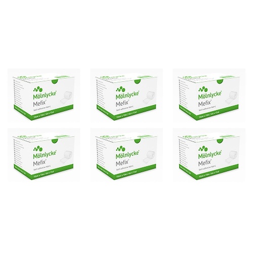 Mefix Fabric Dressing Tape 10cm x 10m 1 Roll Pack of 6