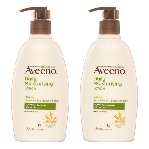 Aveeno Nourish Daily Moisturising Body Lotion 354mL Pack of 2