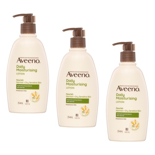 Aveeno Nourish Daily Moisturising Body Lotion 354mL Pack of 3
