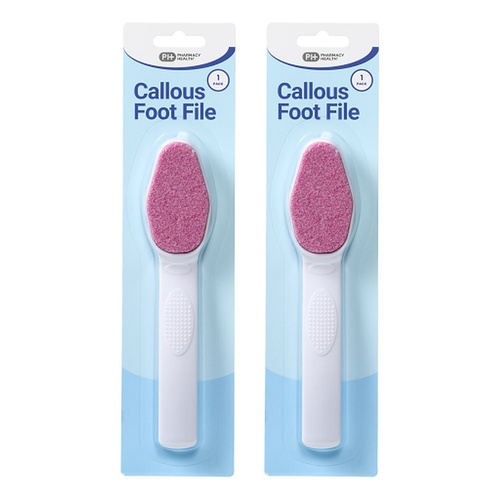 Pharmacy Health Callous Foot File x 6 Bundle of 2