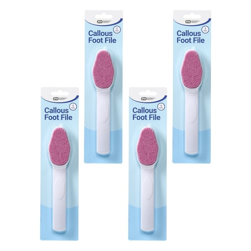 Pharmacy Health Callous Foot File x 6 Bundle of 4