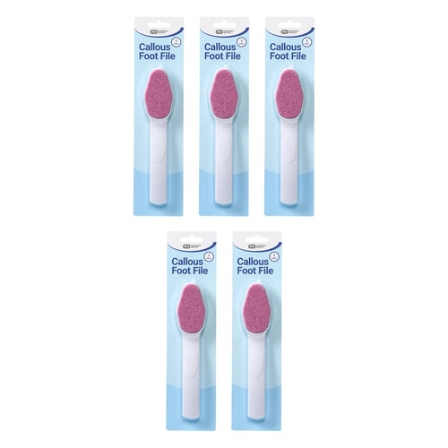 Pharmacy Health Callous Foot File x 6 Bundle of 5