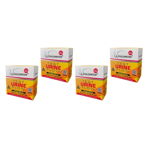 Widdleometer Urine Flow Test for Men Pack of 4