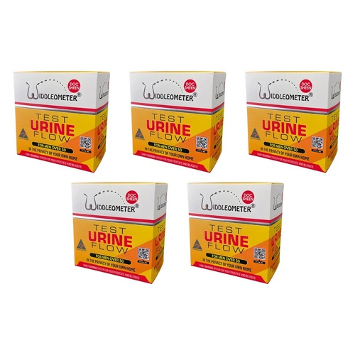 Widdleometer Urine Flow Test for Men Pack of 5