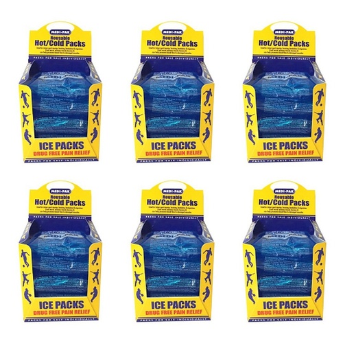 Medi-Ice Pak Small Reusable Hot & Cold Packs 5 Pack x 5 Bundle of 6
