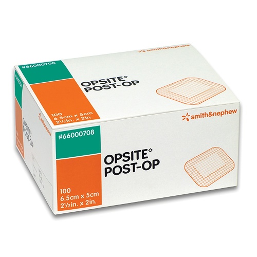 Opsite Post-Operative Waterproof Dressing 6.5cm x 5cm 100 Pack