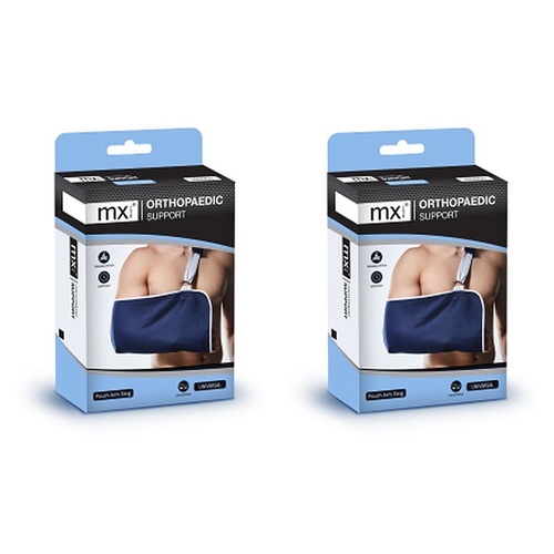 MX Health Orthopaedic Support Pouch Arm Sling, One Size Pack of 2