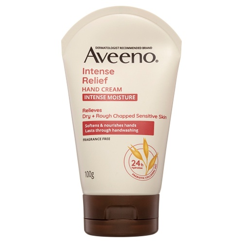 Aveeno Intense Relief Hand Cream 24hr Hydration 100g x 3