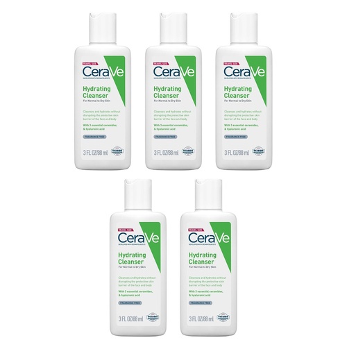 CeraVe Hydrating Cleanser 88mL Pack of 5