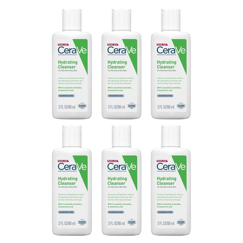 CeraVe Hydrating Cleanser 88mL Pack of 6