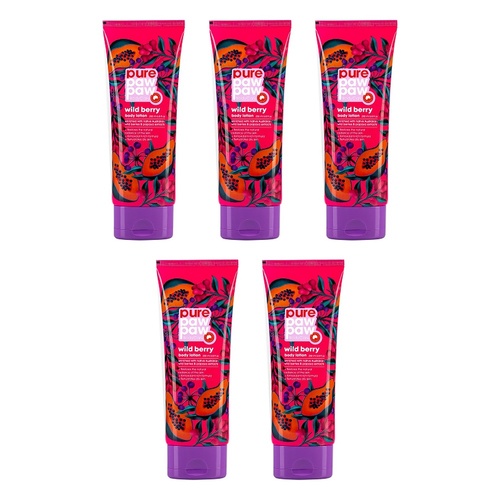 Pure Paw Paw Body Care Wild Berry Lotion 200mL Pack of 5