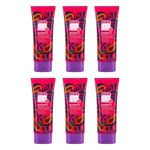 Pure Paw Paw Body Care Wild Berry Lotion 200mL Pack of 6