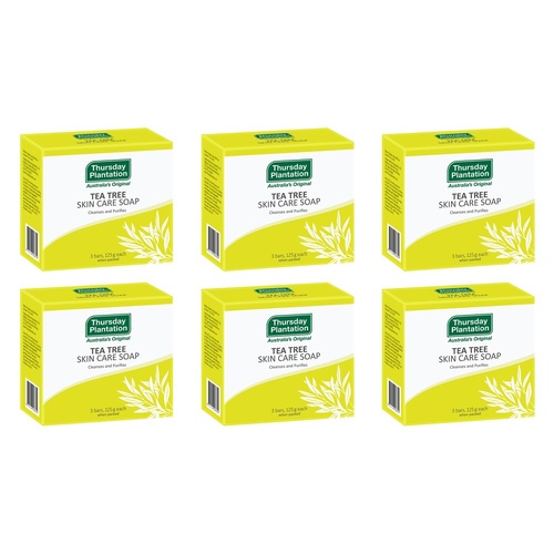 Thursday Plantation Tea Tree Soap 3 x 125g x 6 Bundle of 6