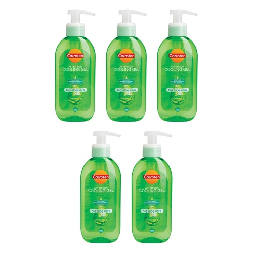Carroten Aloe Vera After Sun Cooling Gel 200mL Pack of 5