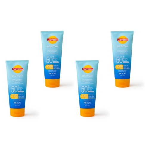 Carroten Everyday SPF50+ Moisturising Suncare Milk 200mL Pack of 4