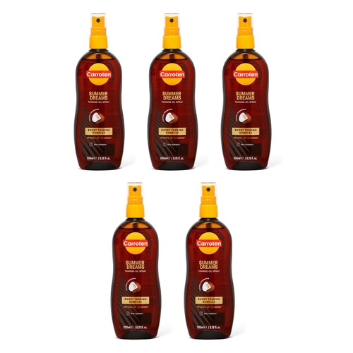 Carroten Summer Dreams Tanning Oil Spray 200mL Pack of 5