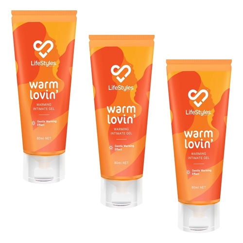 LifeStyles Warm Lovin' Gel 80ml Pack of 3