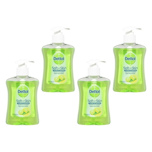 Dettol Antibacterial Liquid Hand Wash Refresh 250mL Pack of 4