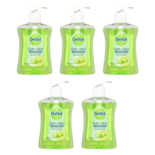 Dettol Antibacterial Liquid Hand Wash Refresh 250mL Pack of 5
