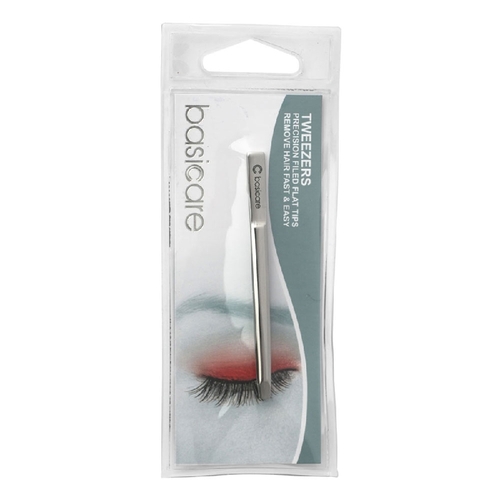 Basicare Mirror Polished Tweezers Hair Removal Eyebrow Shaping