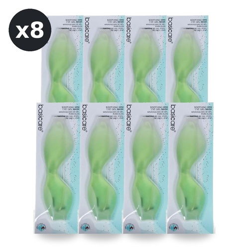 Basicare Hot Cold Soothing Eye Gel Mask Reusable Washable BPA Free Pack of 8