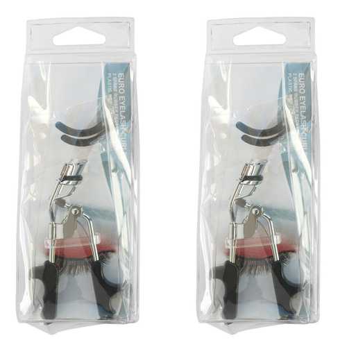 Basicare Euro Eyelash Curler with Spare Rubber Pads Professional x2