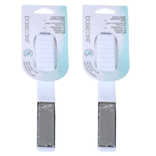 Basicare Foot Rasp Pedicure File for Callus Removal Pack of 2