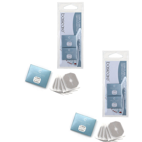 Basicare Cornplane Replacement Blades 2 x 10 Pack for Callus and Corn