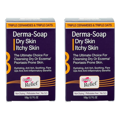 Hope's Relief Derma Soap 105g Pack of 2