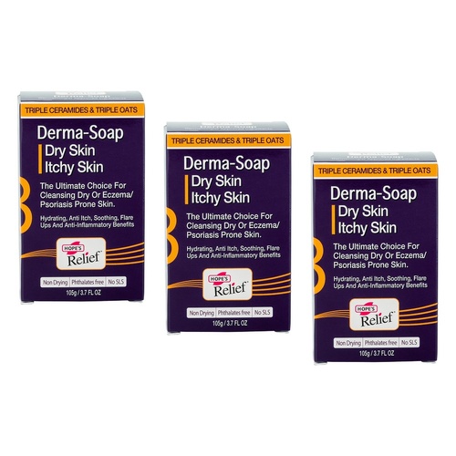 Hope's Relief Derma Soap 105g Pack of 3