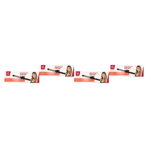 VS Sassoon Ceramic Hair Curler 25mm Barrel Pack of 4