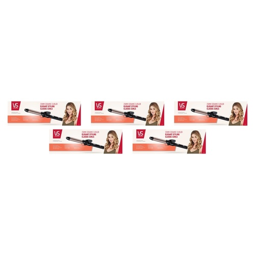 VS Sassoon Ceramic Hair Curler 25mm Barrel Pack of 5