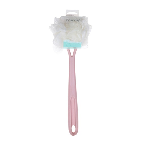 Basicare Dual Sided Bath Brush Pink