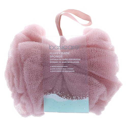 Basicare Fluffy Bath Sponge Pink